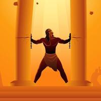 Samason in the Philistine Temple